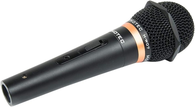 HOTEC Premium Vocal Dynamic Handheld Microphone with 19ft Detachable XLR Cable and ON/Off Switch (Metal Black) (H-W07) - Image 8