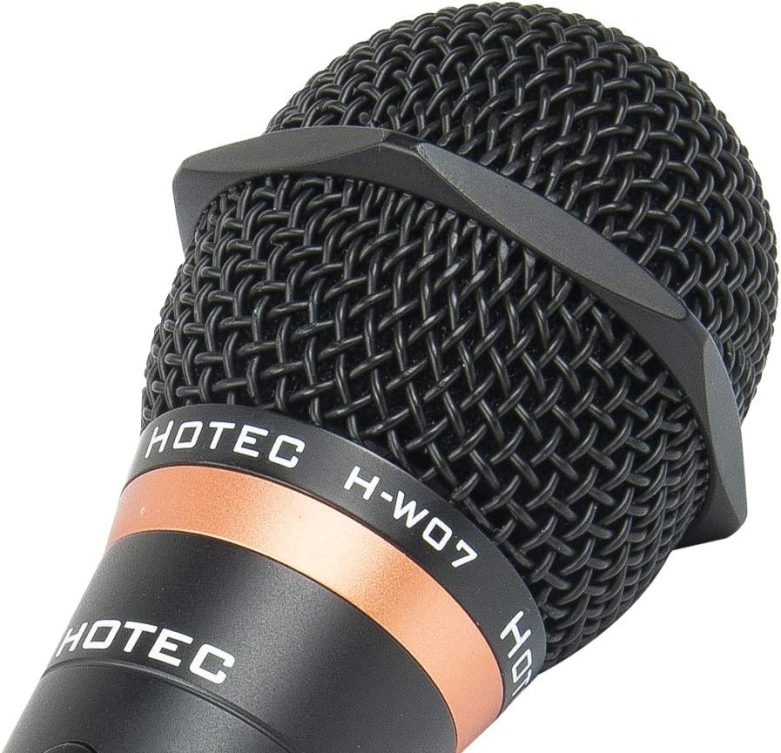 HOTEC Premium Vocal Dynamic Handheld Microphone with 19ft Detachable XLR Cable and ON/Off Switch (Metal Black) (H-W07) - Image 9